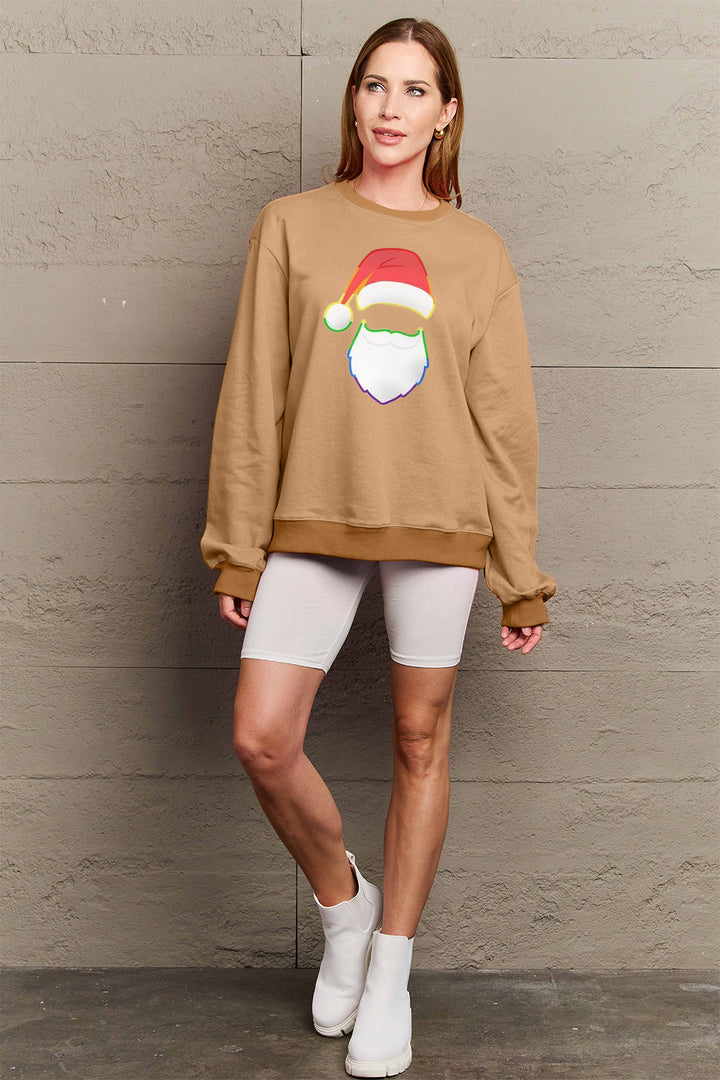 Simply Love Full Size Graphic Round Neck Sweatshirt