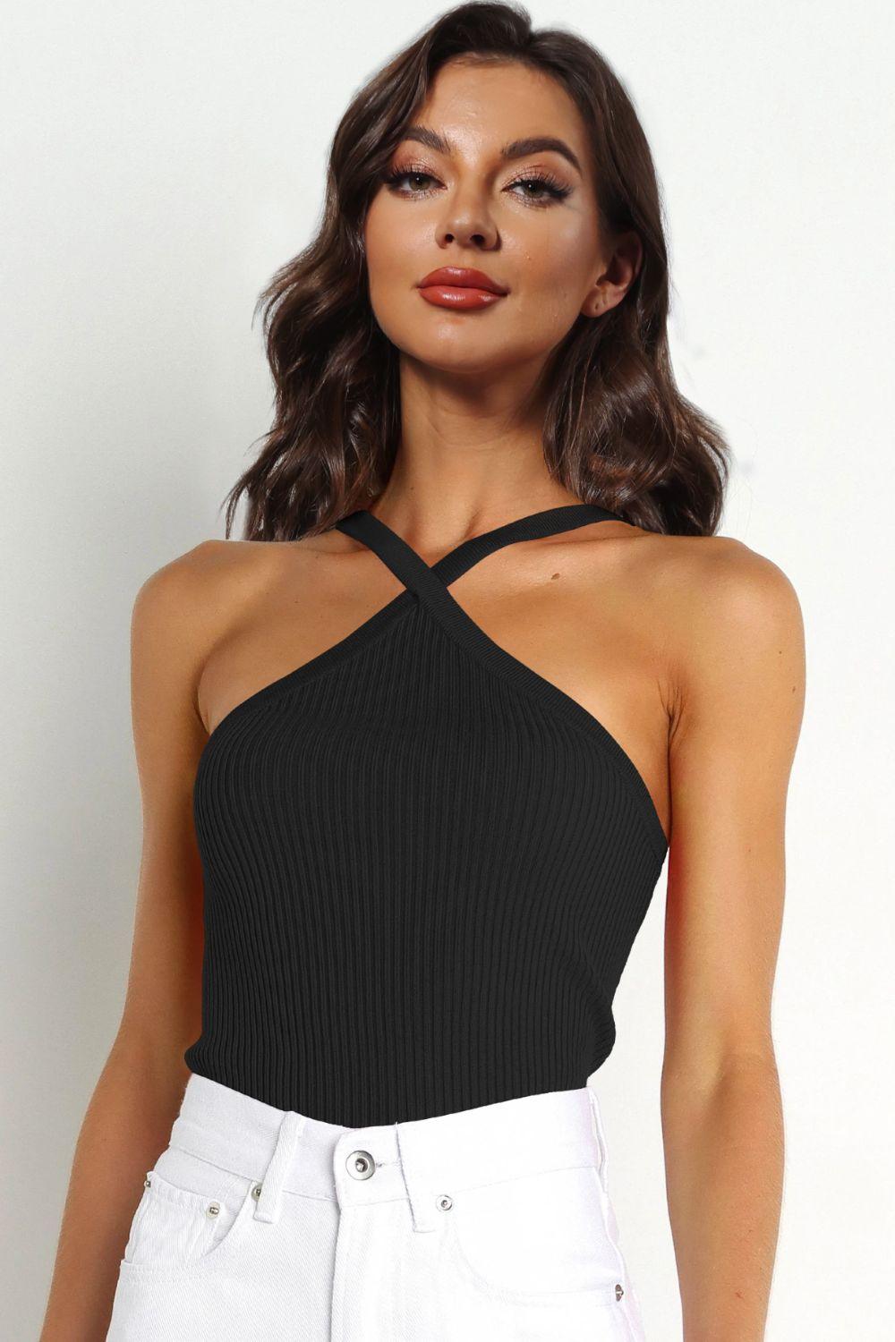 Ribbed Cami Top - BELLATRENDZ