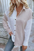 Color Block Textured Button-Up Shirt - BELLATRENDZ