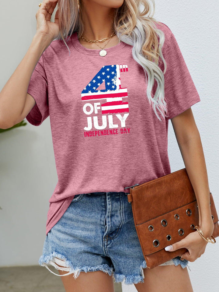 4th OF JULY INDEPENDENCE DAY Graphic Tee - BELLATRENDZ