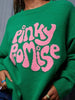 PINKY PROMISE Round Neck Sweater