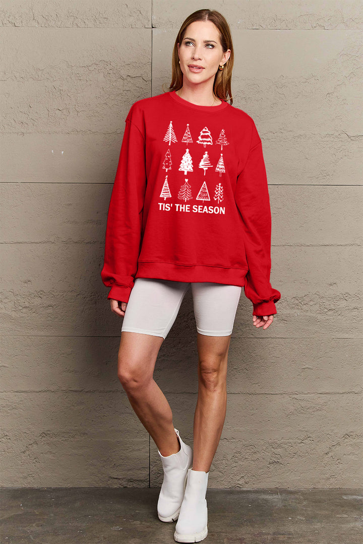 Simply Love Full Size Christmas Tree Graphic Sweatshirt