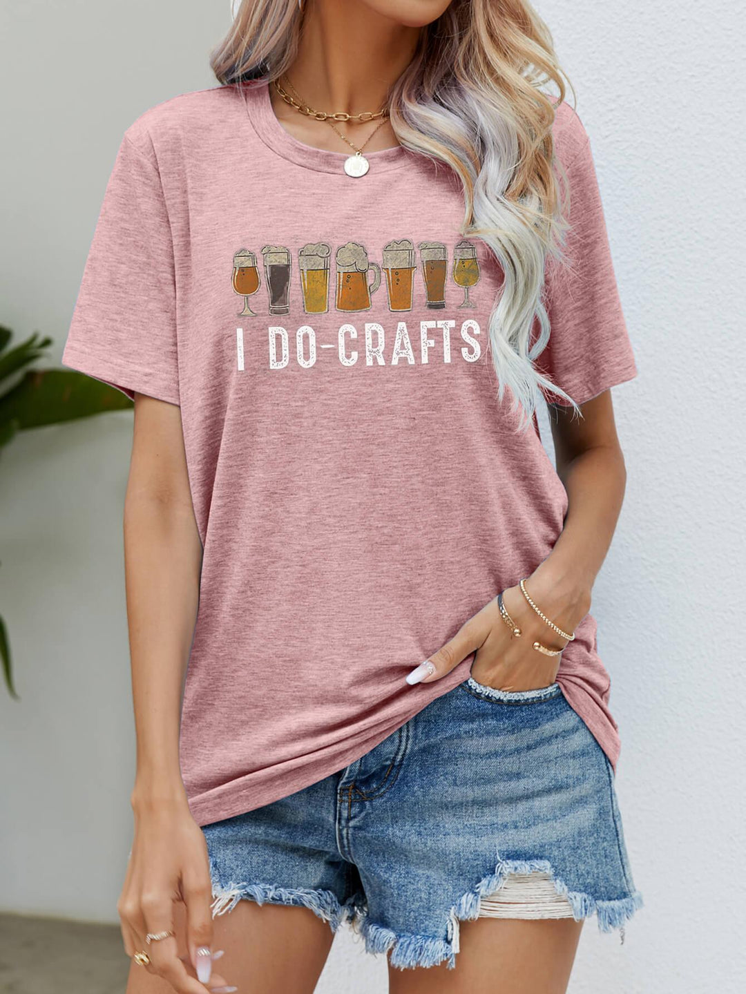 I DO CRAFTS Round Neck T-Shirt - BELLATRENDZ