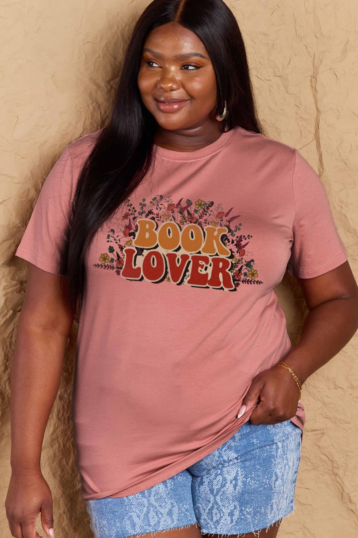 Simply Love Full Size BOOK LOVER Graphic Cotton Tee