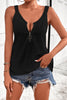 Half-Zip Scoop Neck Tank