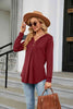 Long Sleeve Hooded Blouse