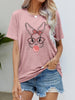 Easter Bunny Graphic Round Neck T-Shirt - BELLATRENDZ