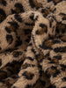 Leopard Open Front Hooded Jacket