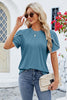 Round Neck Petal Sleeve T-Shirt