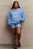 Simply Love Full Size Letter Graphic Round Neck Long Sleeve Sweatshirt