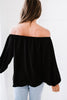 Off-Shoulder Balloon Sleeve Top - BELLATRENDZ