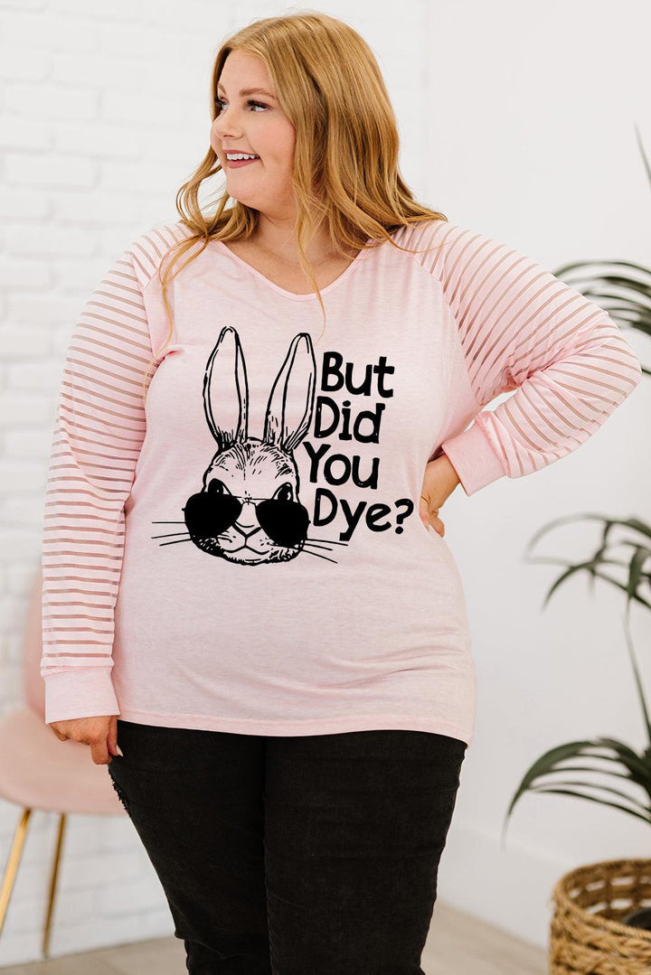 Plus Size BUT DID YOU DYE Graphic Easter Tee - BELLATRENDZ
