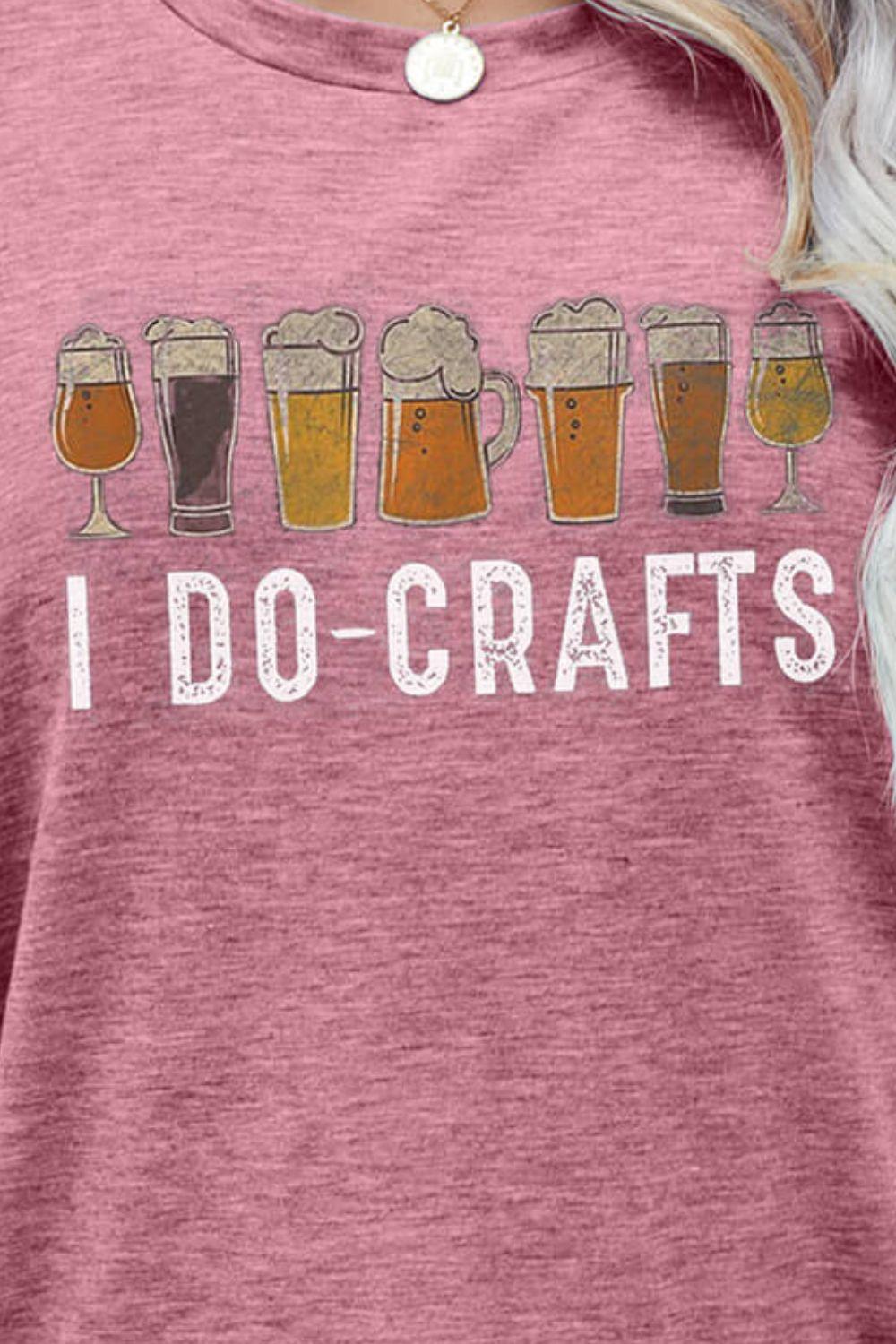 I DO CRAFTS Round Neck T-Shirt - BELLATRENDZ