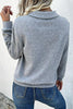 Contrast Ribbed Quarter-Snap Sweatshirt - BELLATRENDZ