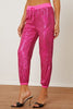 Sequin Drawstring Pants with Pockets
