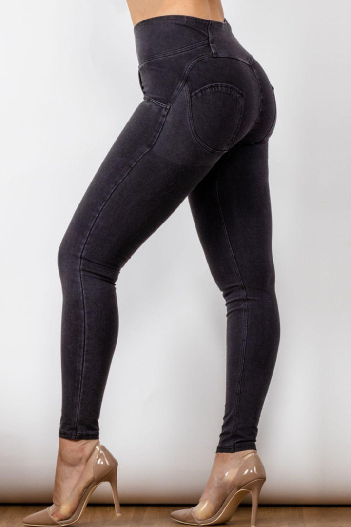 High Waist Skinny Long Jeans - BELLATRENDZ