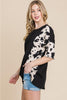 BOMBOM Rodeo Love Ribbed Animal Contrast Tee - BELLATRENDZ