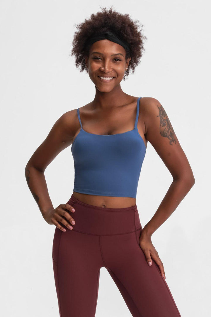 Feel Like Skin Scoop Neck Sports Cami - BELLATRENDZ