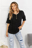 BOMBOM At The Fair Animal Textured Top in Black - BELLATRENDZ