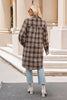 Plaid Collared Neck Long Sleeve Shirt