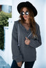 Quarter Snap Drawstring Hoodie with Kangaroo Pocket - BELLATRENDZ