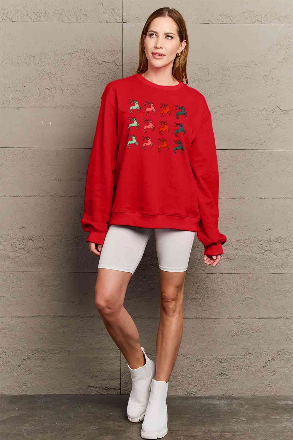 Simply Love Full Size Graphic Long Sleeve Sweatshirt