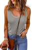 Waffle-Knit Scoop Neck Tank Top - BELLATRENDZ