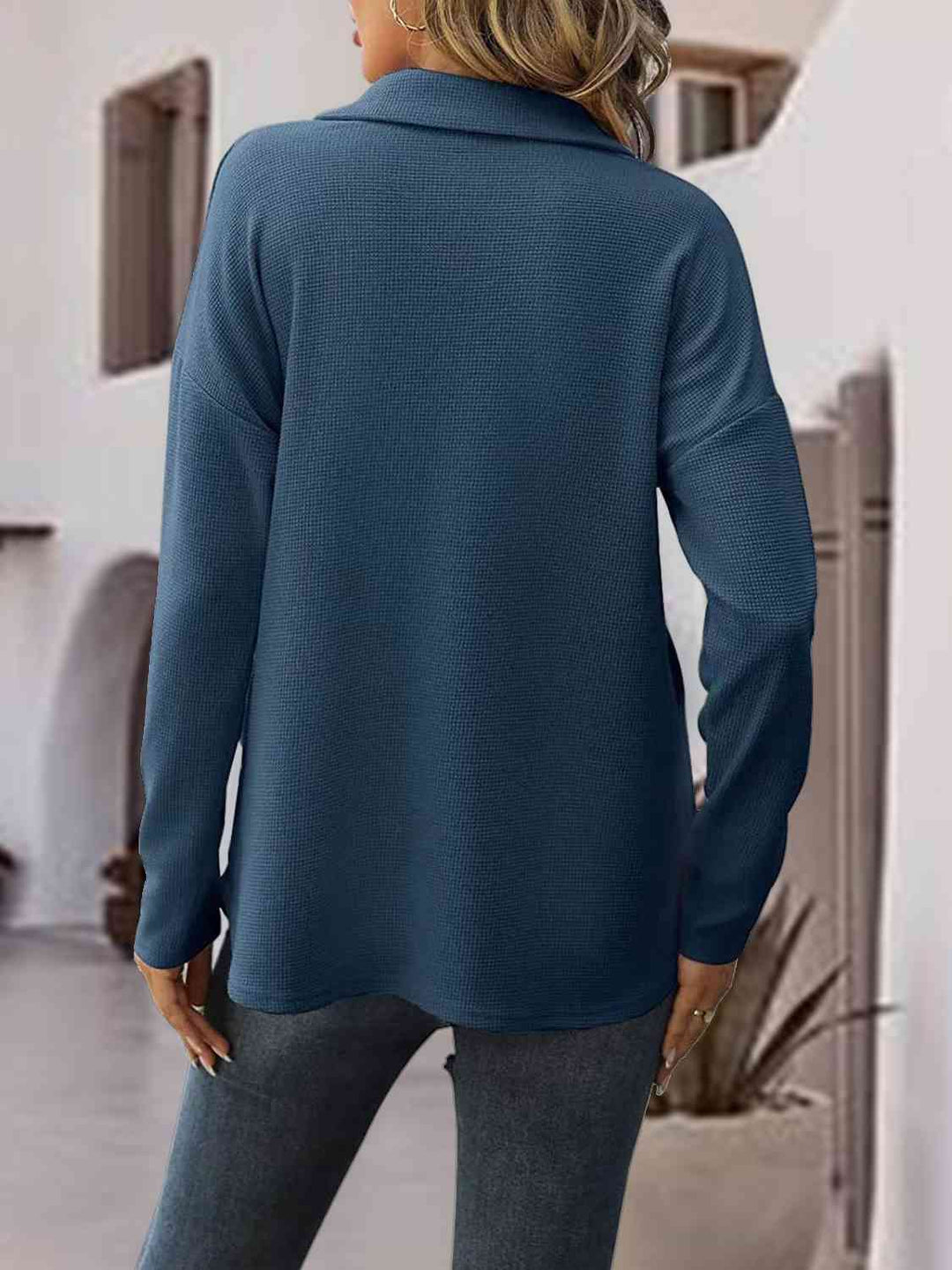 10.3  Half-Zip Drop Shoulder Sweatshirt