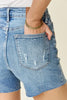 Judy Blue Full Size High Waist Rhinestone Decor Denim Shorts