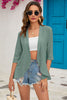 Half Sleeve Open Front Cardigan