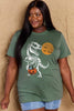 Simply Love Full Size Dinosaur Skeleton Graphic Cotton Tee