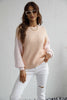 Two-Tone Rib-Knit Dropped Shoulder Sweater - BELLATRENDZ