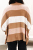 Striped Round Neck Long Sleeve Sweater