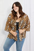 Melody Wild Muse Full Size Animal Print Kimono in Camel - BELLATRENDZ