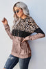 Leopard Color Block Hoodie - BELLATRENDZ