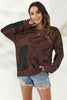 Dinosaur Print Pullover Sweater