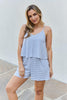 Culture Code Let It Happen Full Size Double Flare Striped Romper in Cobalt Blue - BELLATRENDZ