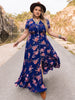 Plus Size V-Neck Maxi Dress