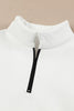 Quarter Zip Dropped Shoulder Sweatshirt - BELLATRENDZ