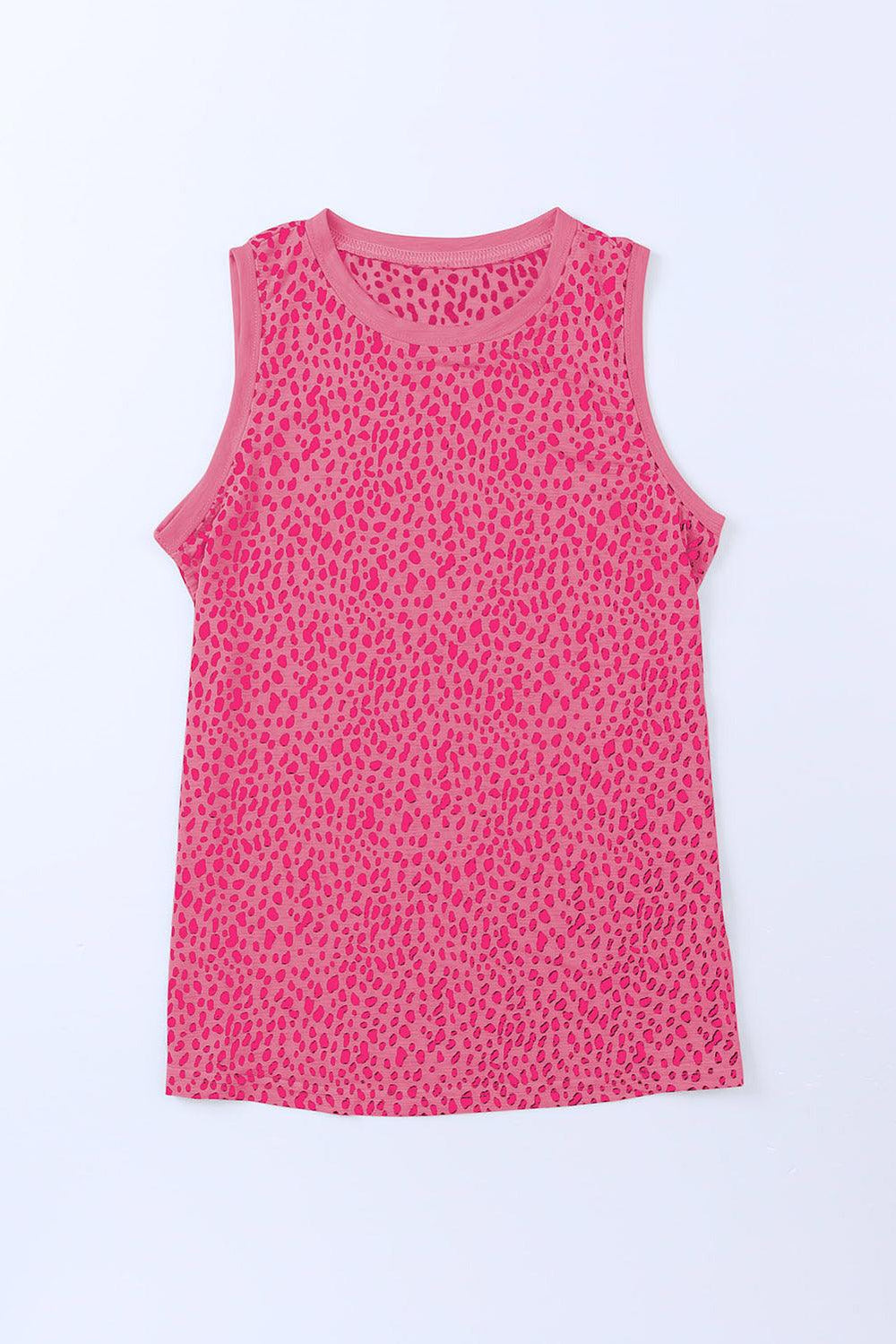 Printed Round Neck Tank - BELLATRENDZ