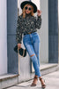 Floral Mock Neck Blouse - BELLATRENDZ