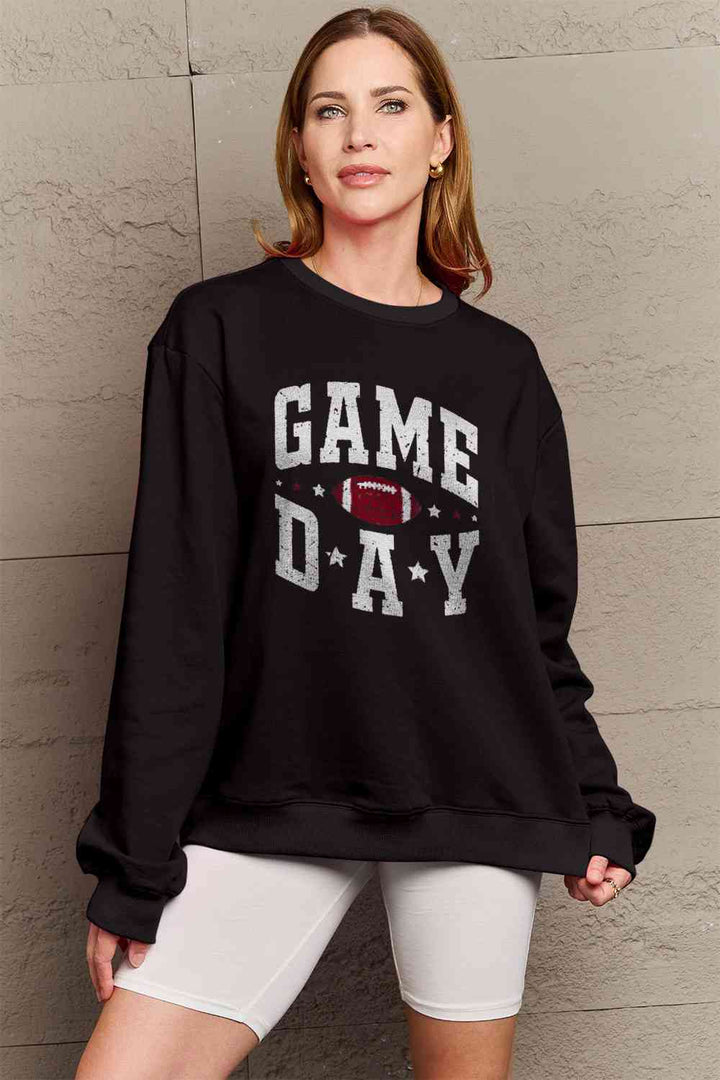 Simply Love Full Size GAME DAY Graphic Sweatshirt