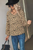 Animal Print V-Neck High-Low Blouse - BELLATRENDZ