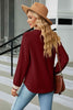 V-Neck Long Sleeve Blouse