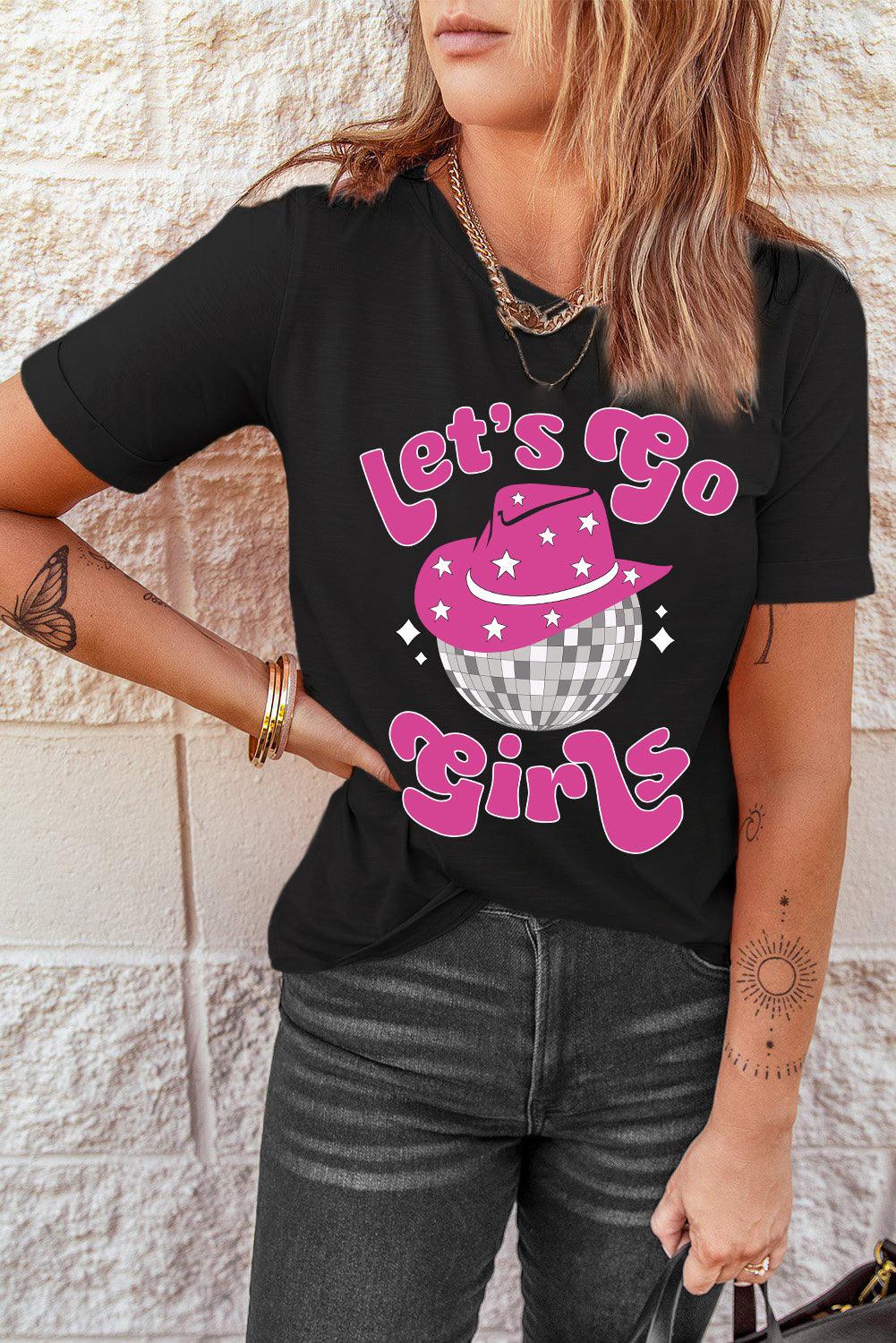 LET'S GO GIRLS Graphic Tee Shirt