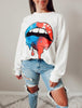 Graphic Dropped Shoulder Round Neck Sweatshirt - BELLATRENDZ