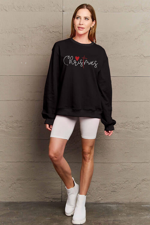 Simply Love Full Size CHRISTMAS Long Sleeve Sweatshirt