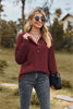 Collared Neck Long Sleeve Blouse