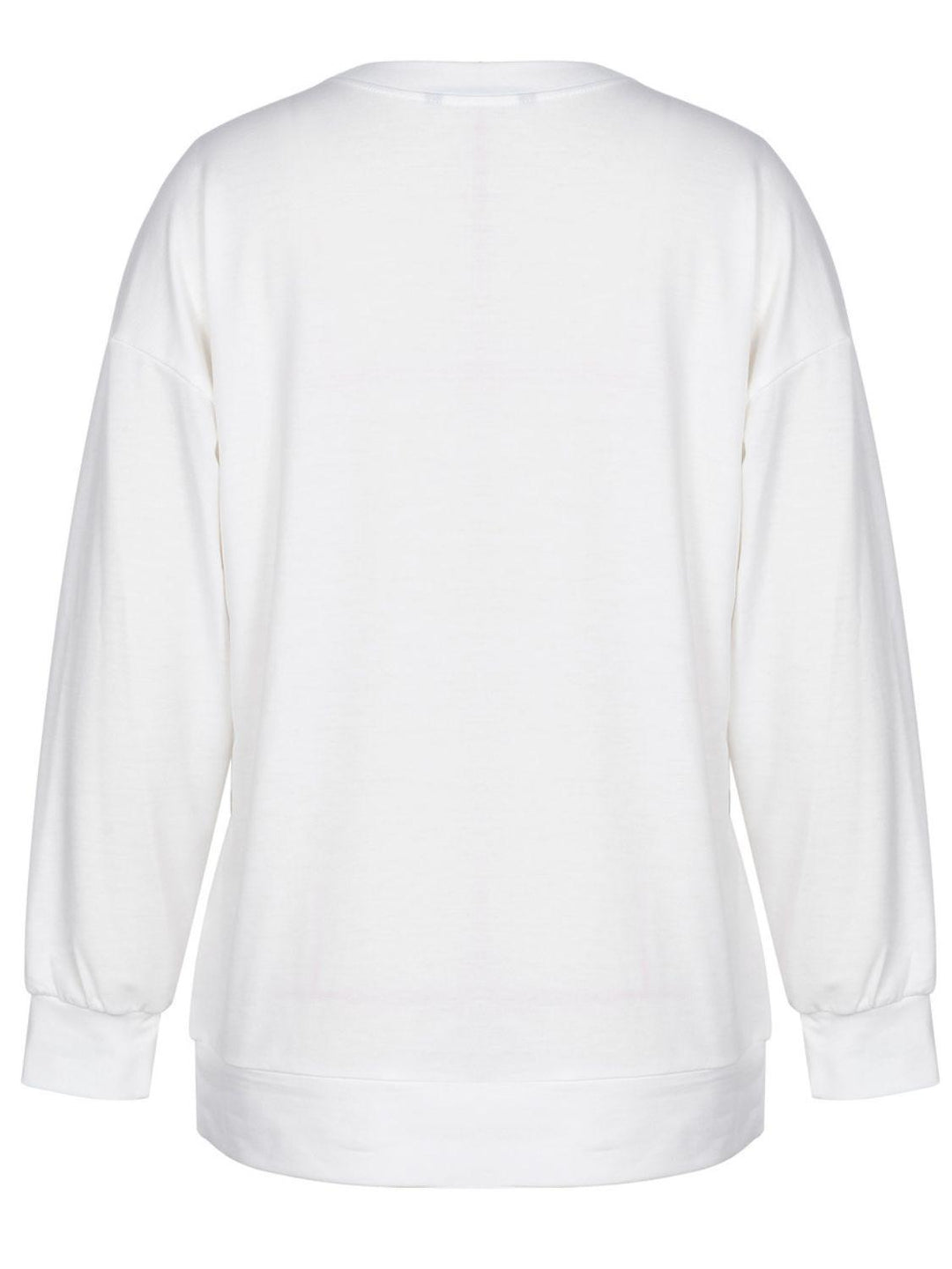 Graphic Dropped Shoulder Round Neck Sweatshirt - BELLATRENDZ