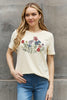 Simply Love Flower Graphic Cotton Tee